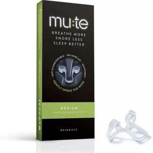 Rhinomed Mute Nasal Dilator for Snore Reduction Medium 3 pack, EXP 3/27